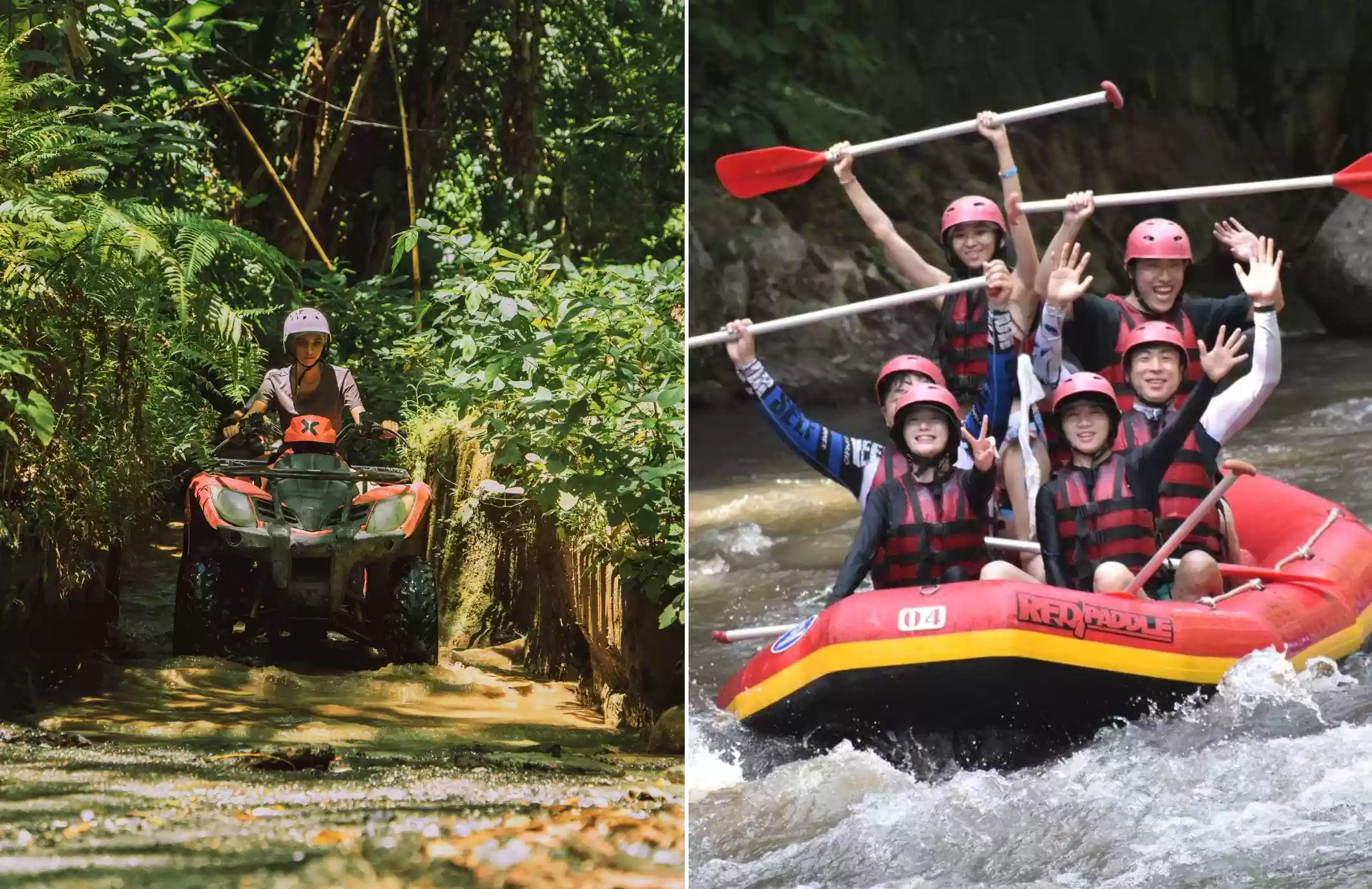 ATV Jungle Ride and River Rafting Bali
