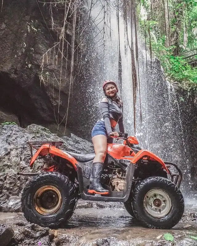 Epic Ubud ATV Ride Through Waterfall and Barong Cave Adventure
