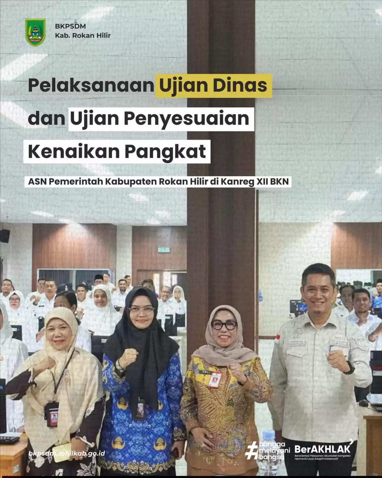 Pemkab Rokan Hilir Gelar Ujian Dinas dan Penyesuaian Ijazah ASN Tahun 2026 di Pekanbaru