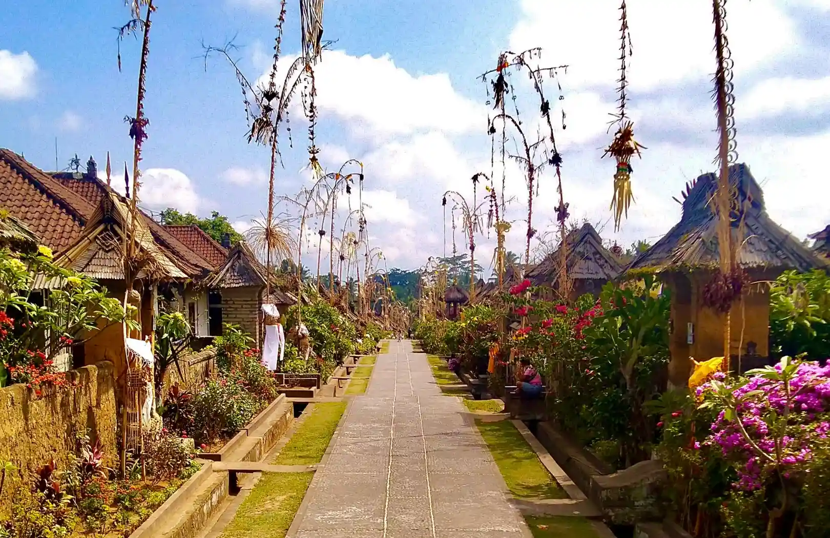 Bali Penglipuran Village, School Visit, Waterfall and Temple Tour