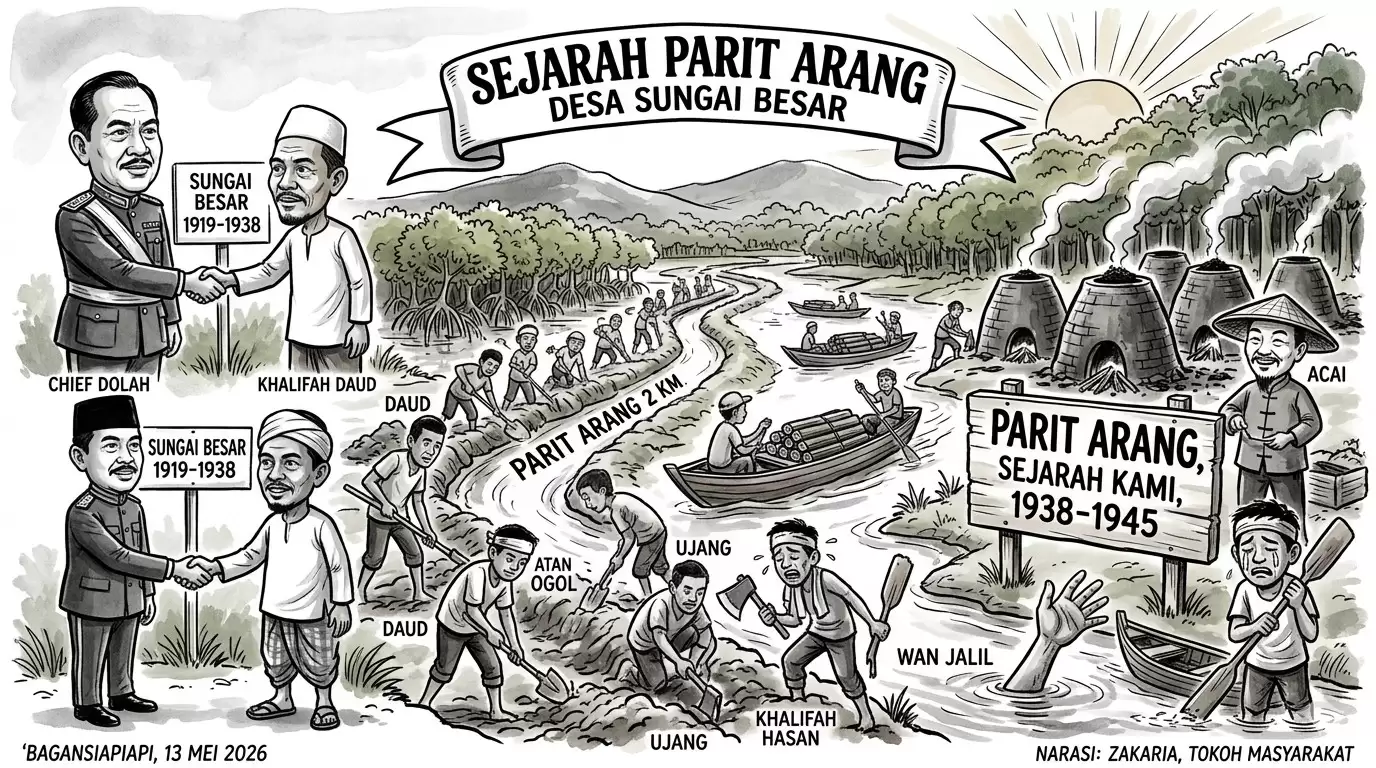 Jejak Sejarah Parit Arang Warisan Leluhur Desa Sungai Besar