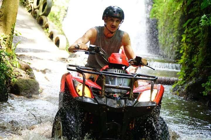 Ubud River Rafting and ATV Gorilla Cave with Cretya Sunset Pool