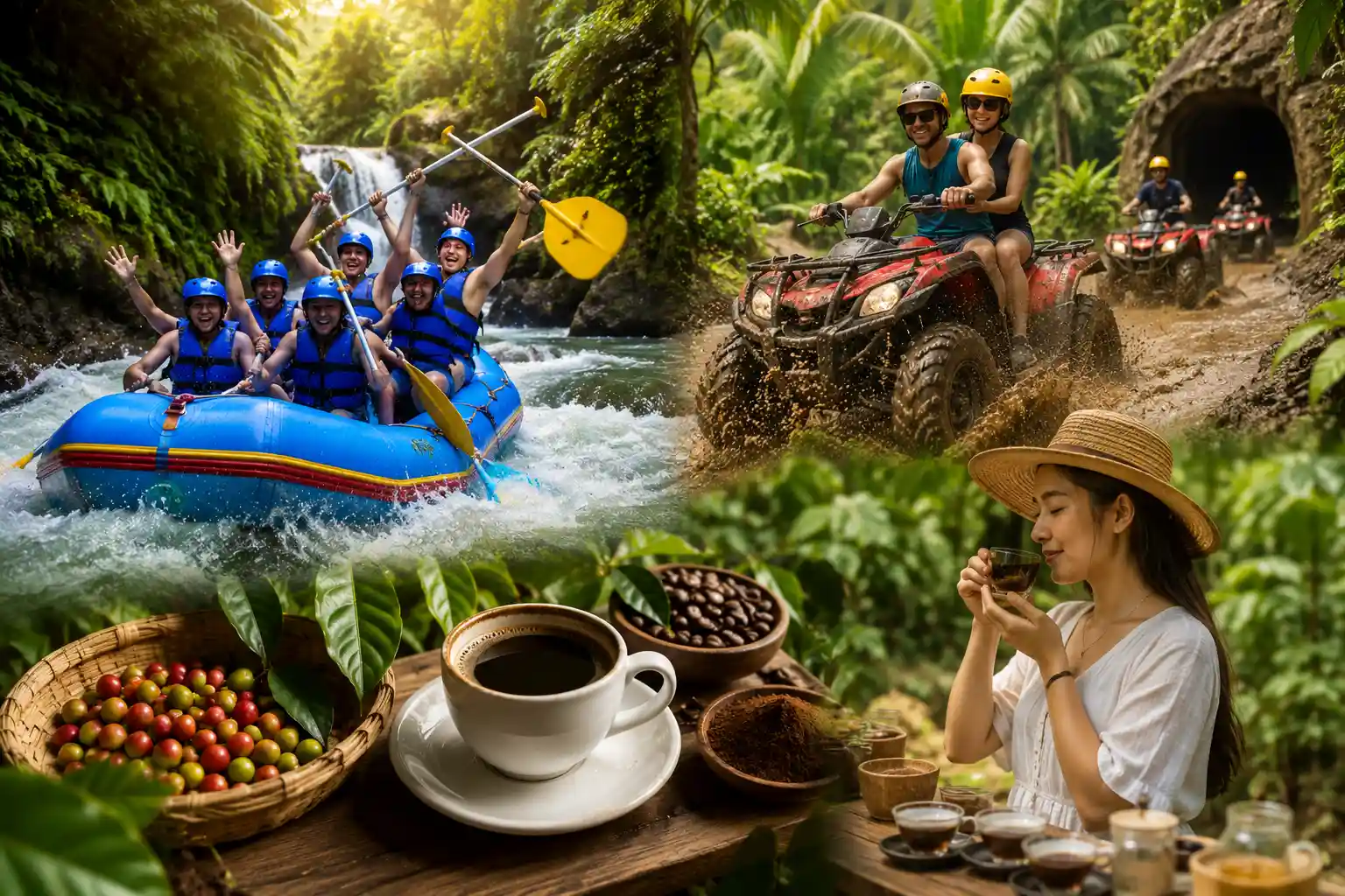 PACKAGE RAFTING, ATV RIDE & COFFEE PLANTATION