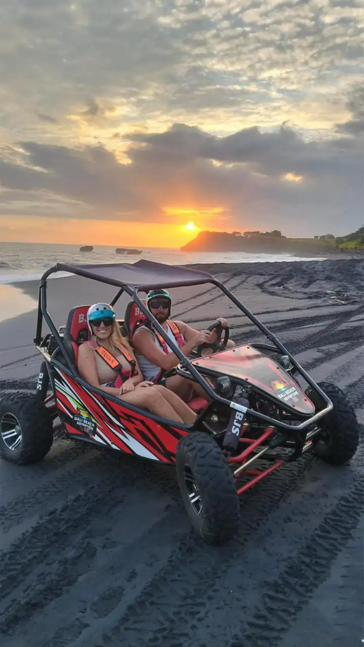 Buggy UTV Sunset on The Beach