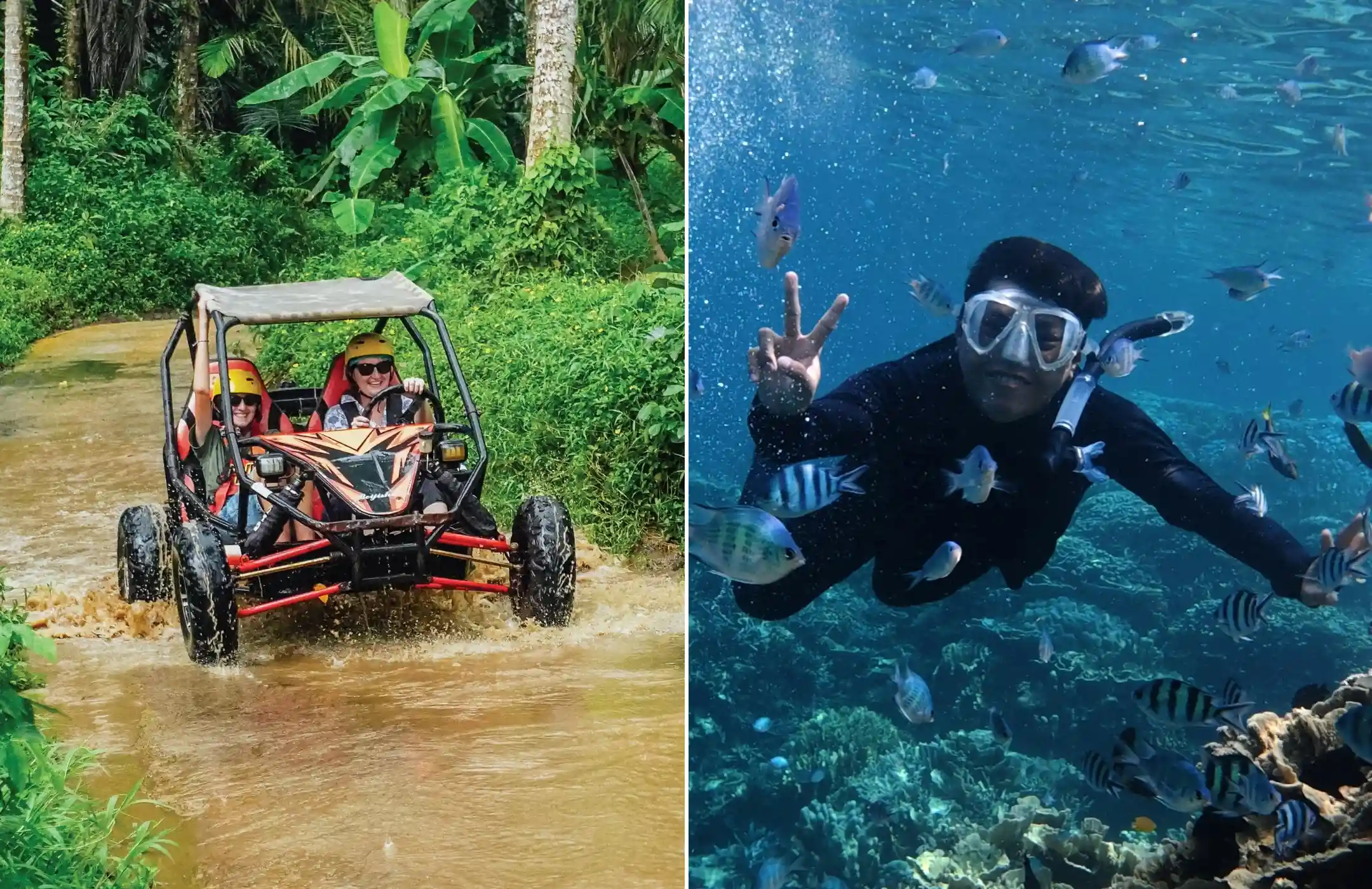 Bali Buggy Adventure & Blue Lagoon Snorkeling Tour