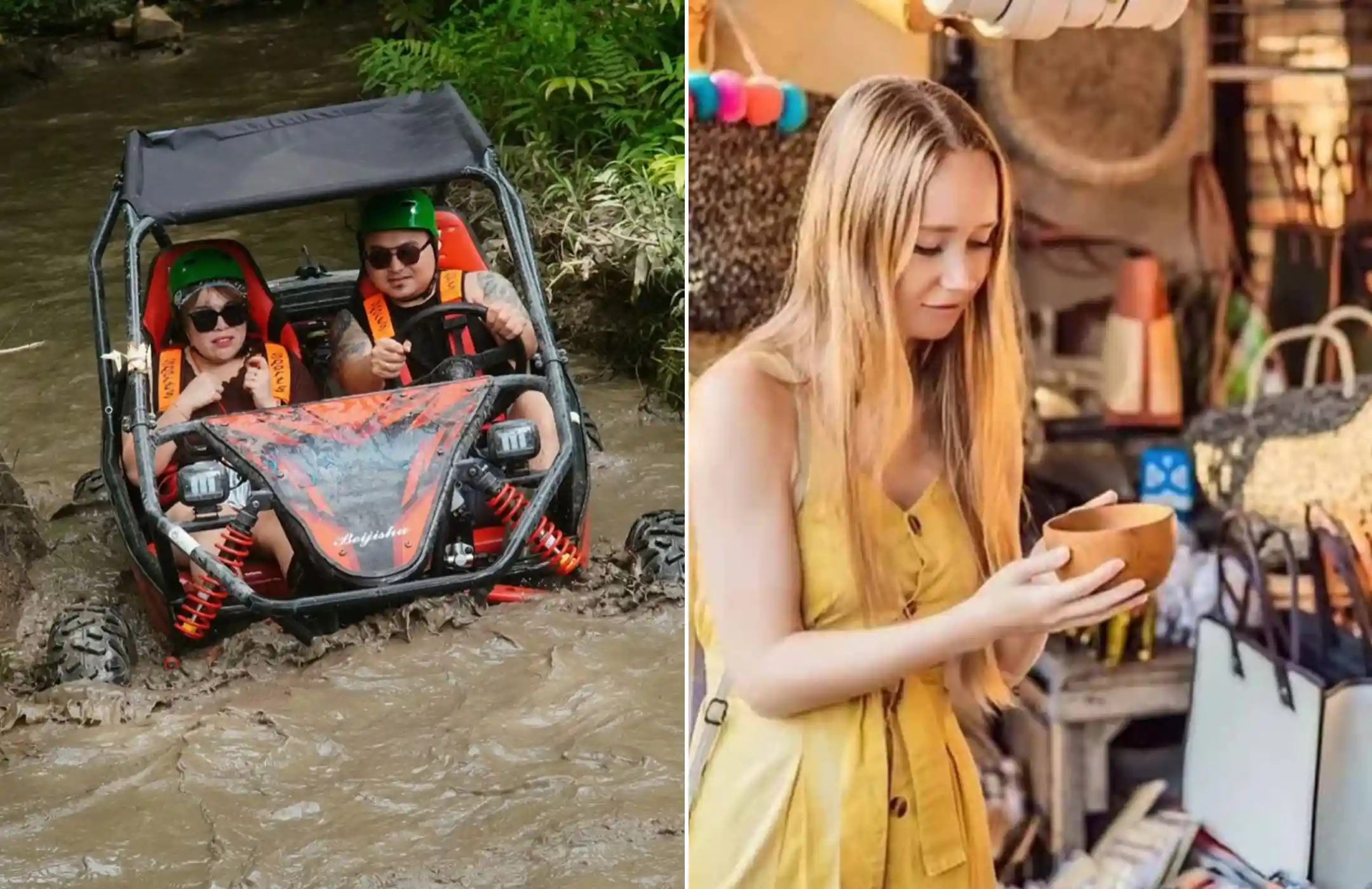 Bali Buggy Adventure & Ubud Art Villages Shopping Tour