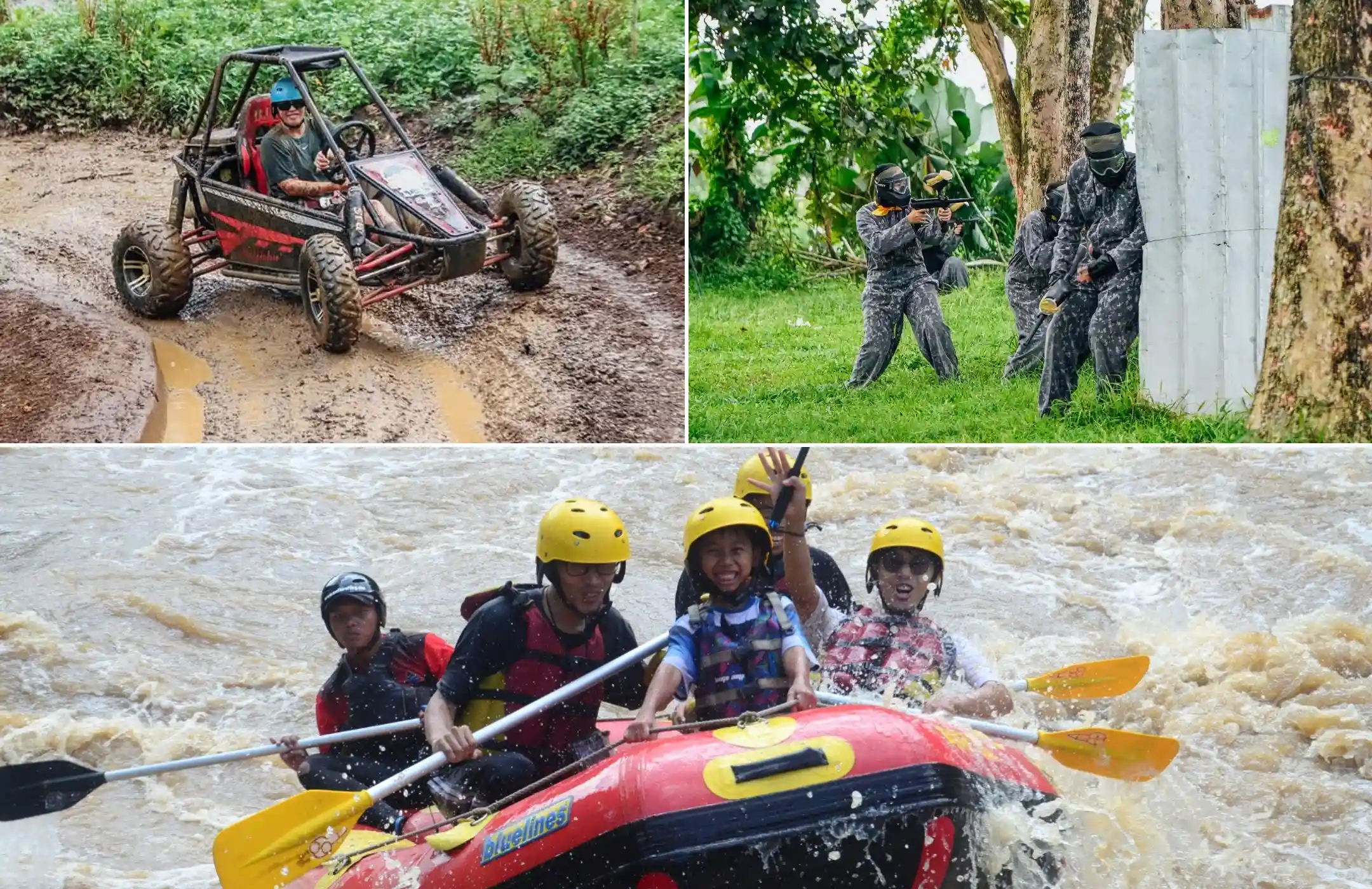 Bali Buggy Adventure, Paintball Battle & Ayung River Rafting Tour