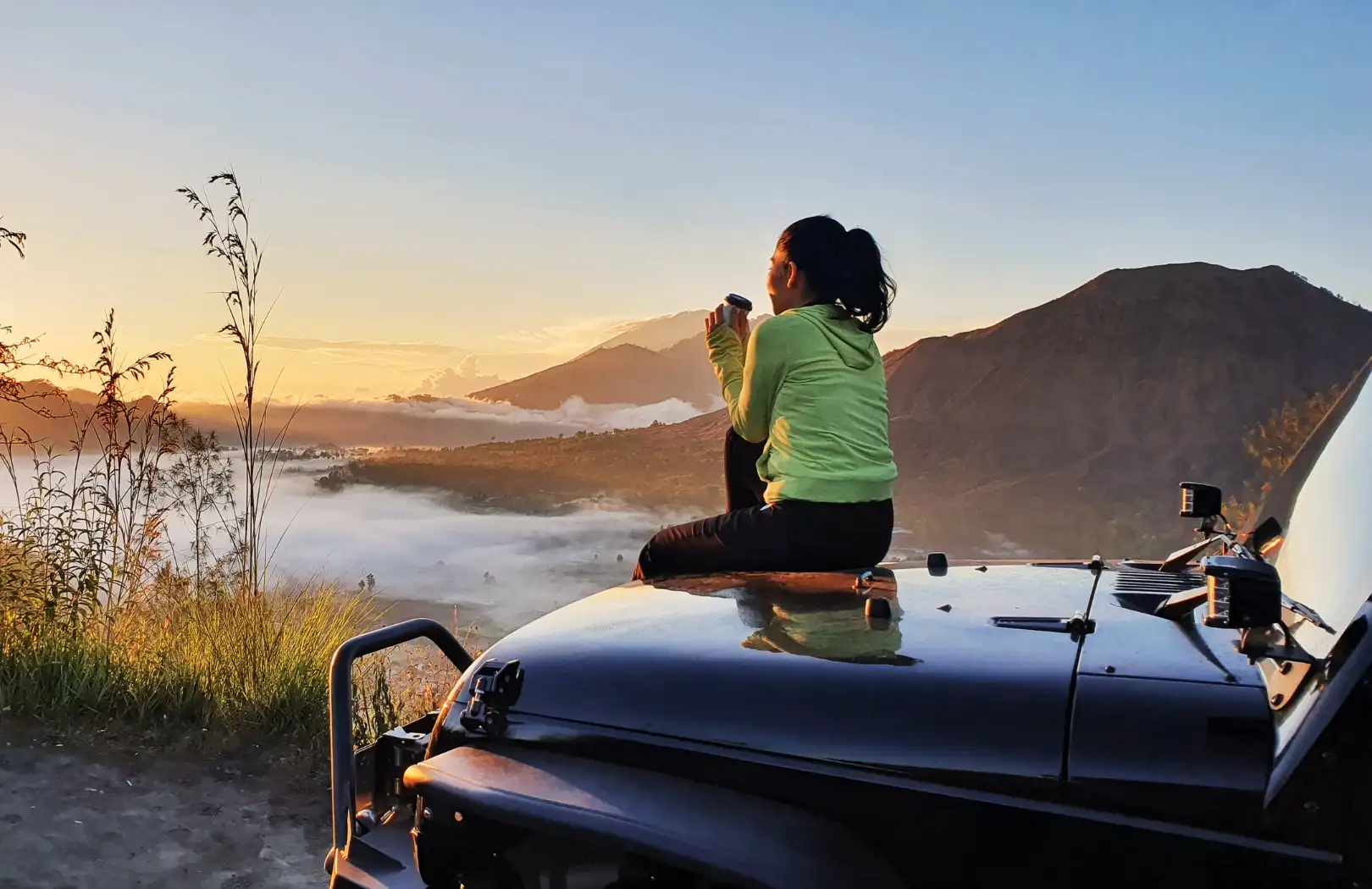 Mount Batur Sunrise Jeep Tour with Ubud Highlights