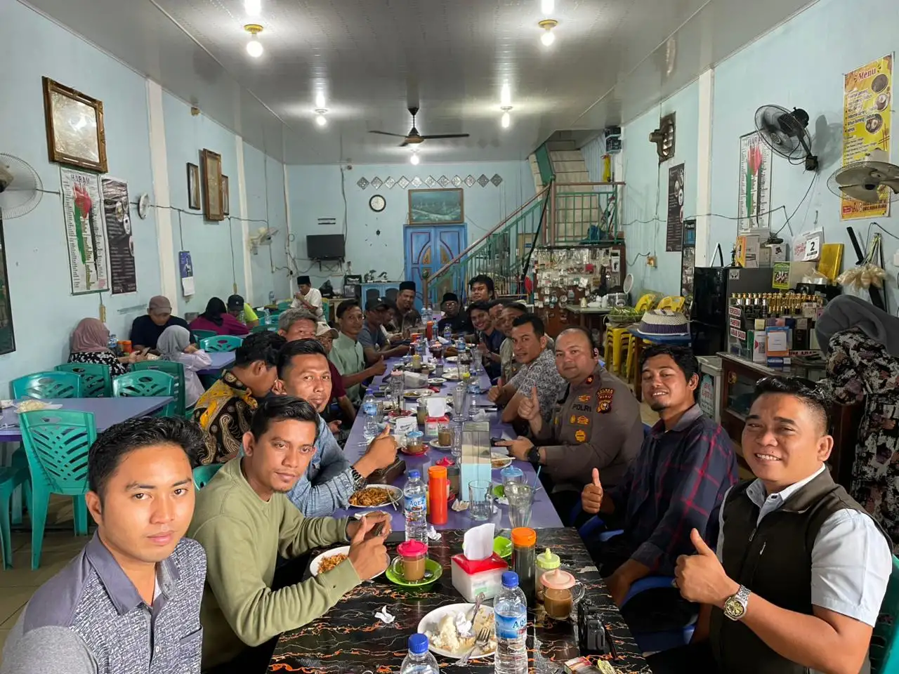 Jelang Pindah Tugas ke Ujung Batu, Kapolsek Bangko Kompol Buyung Kardinal Gelar Coffee Morning Bersama Insan Pers