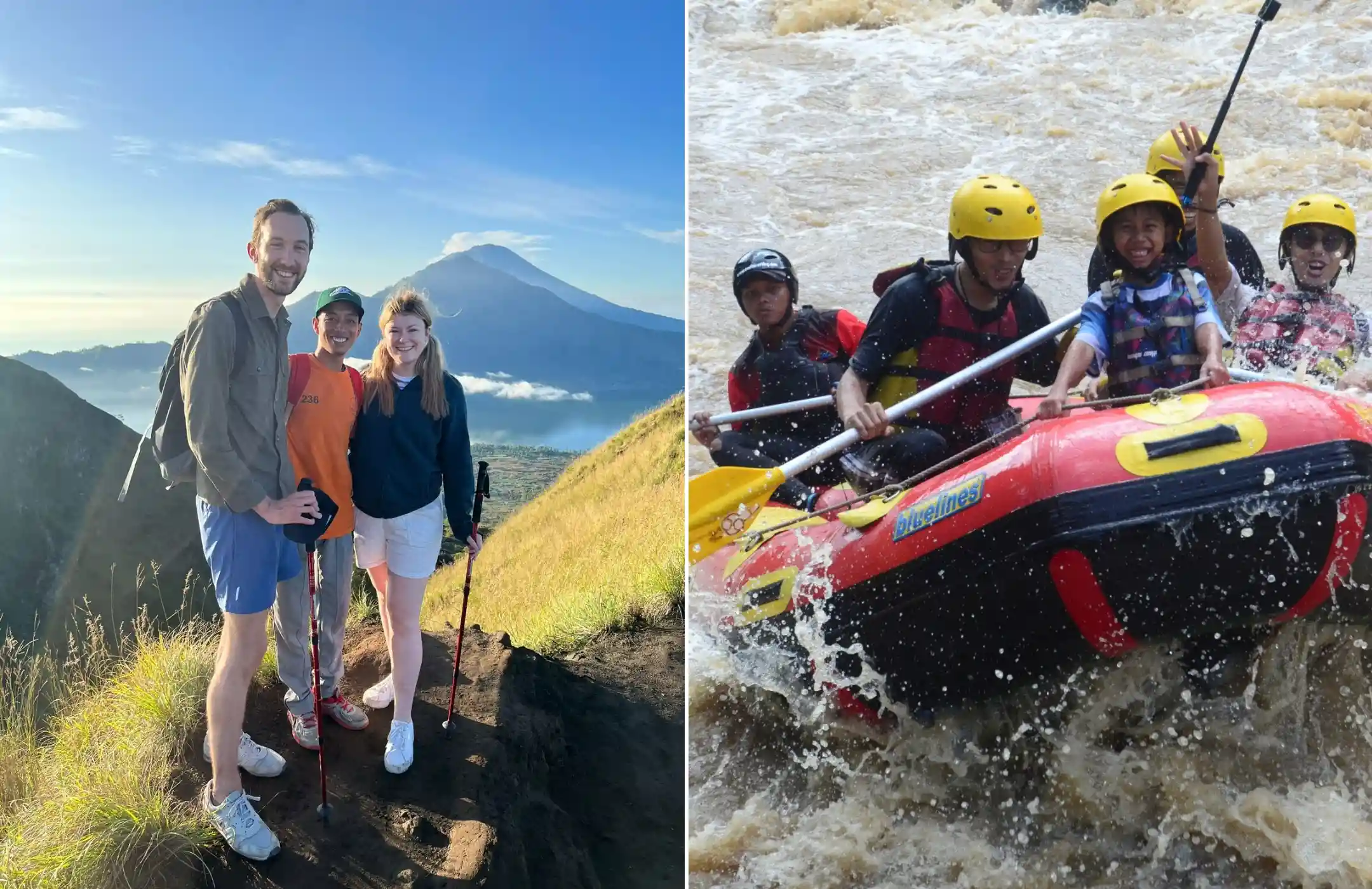 Mount Batur Trekking & Bali Rafting