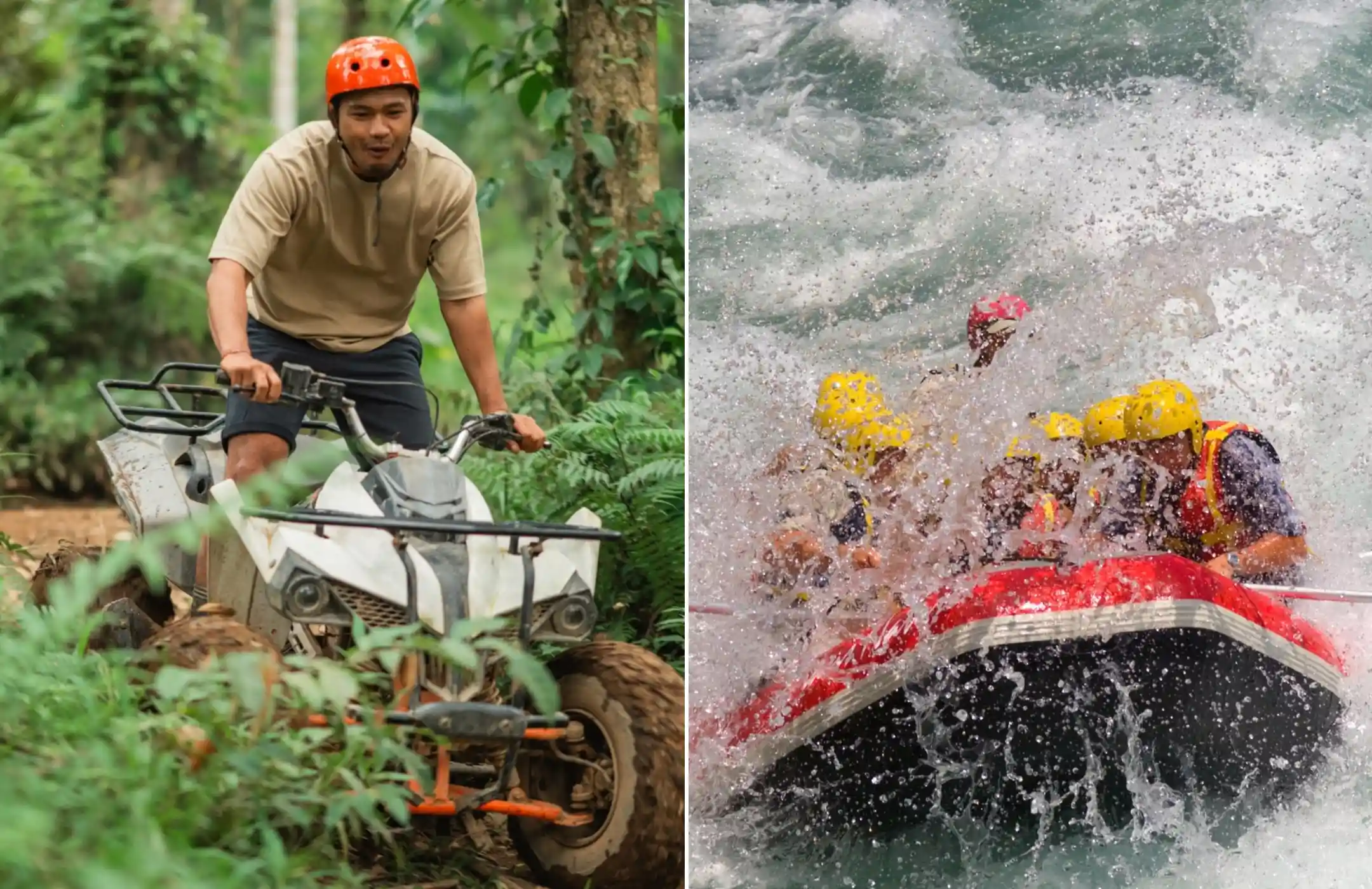 ATV Quad Bike And White Water Rafting