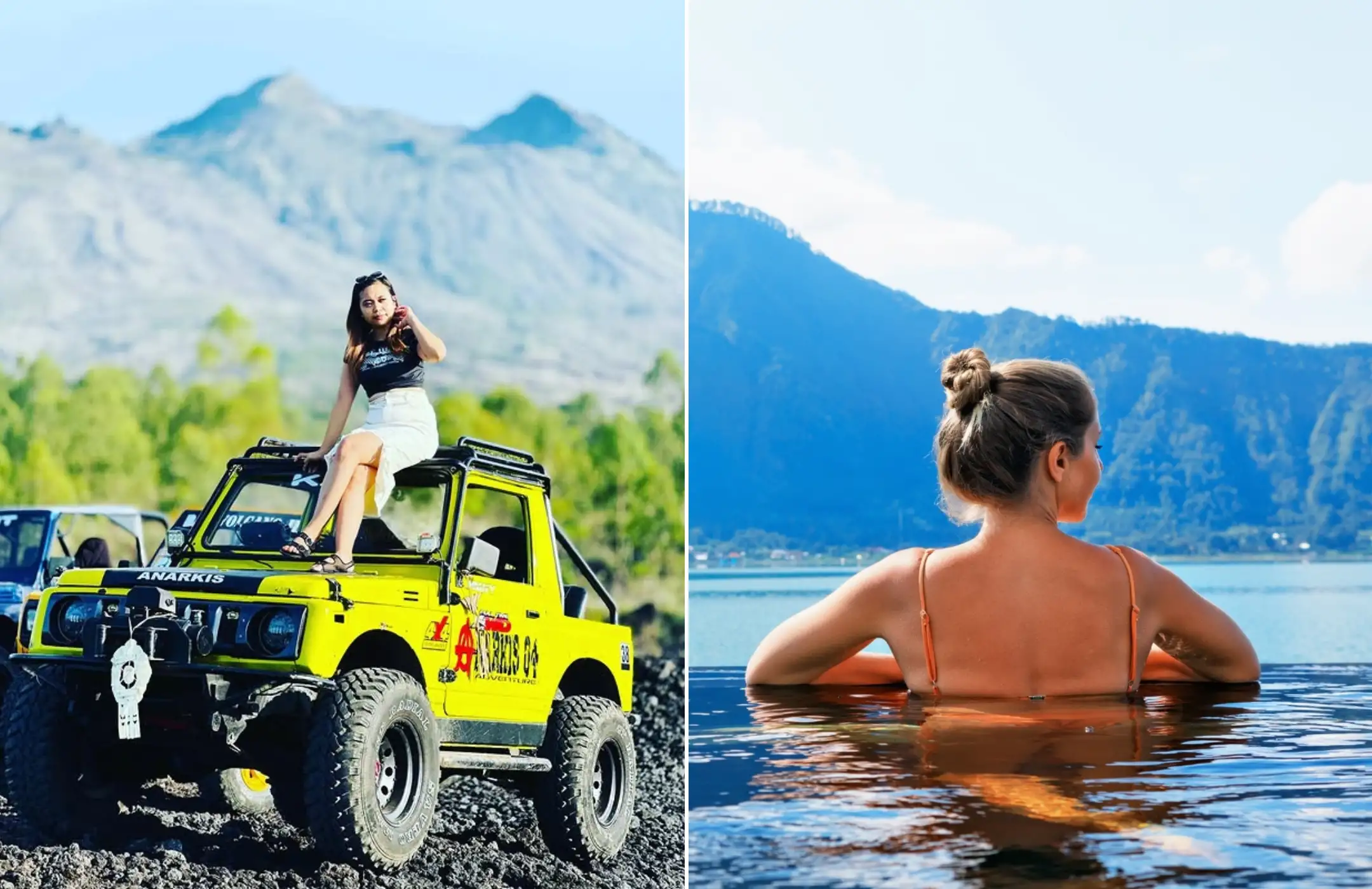 Jeep Sunrise And Hot Spring