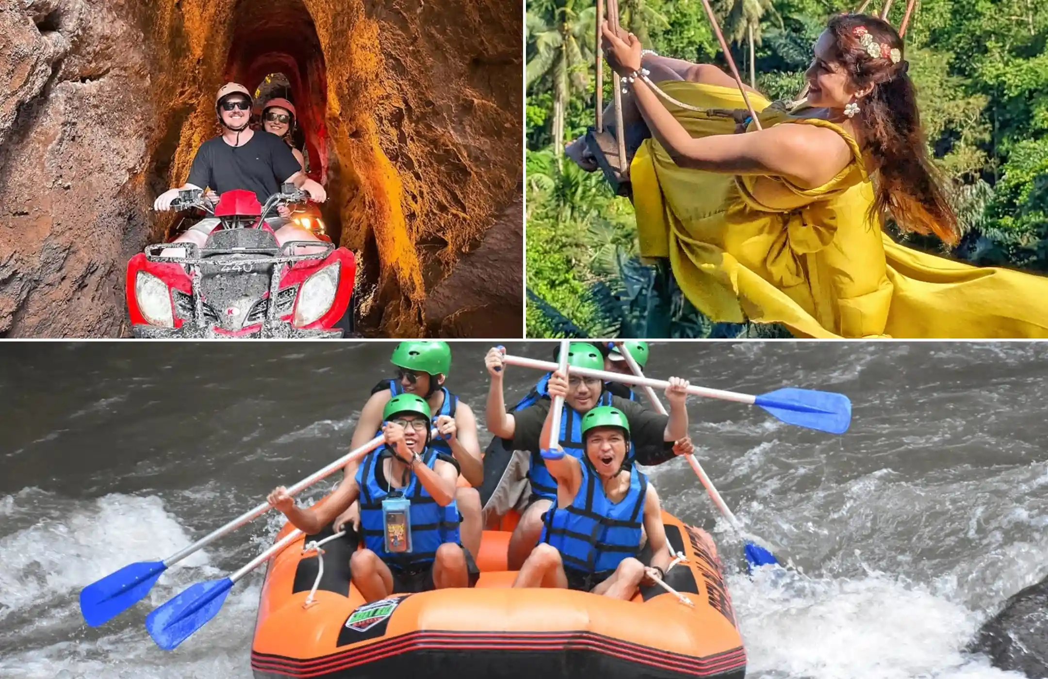 Ubud Quad Bike, Instagram Swing & White Water Rafting Tour