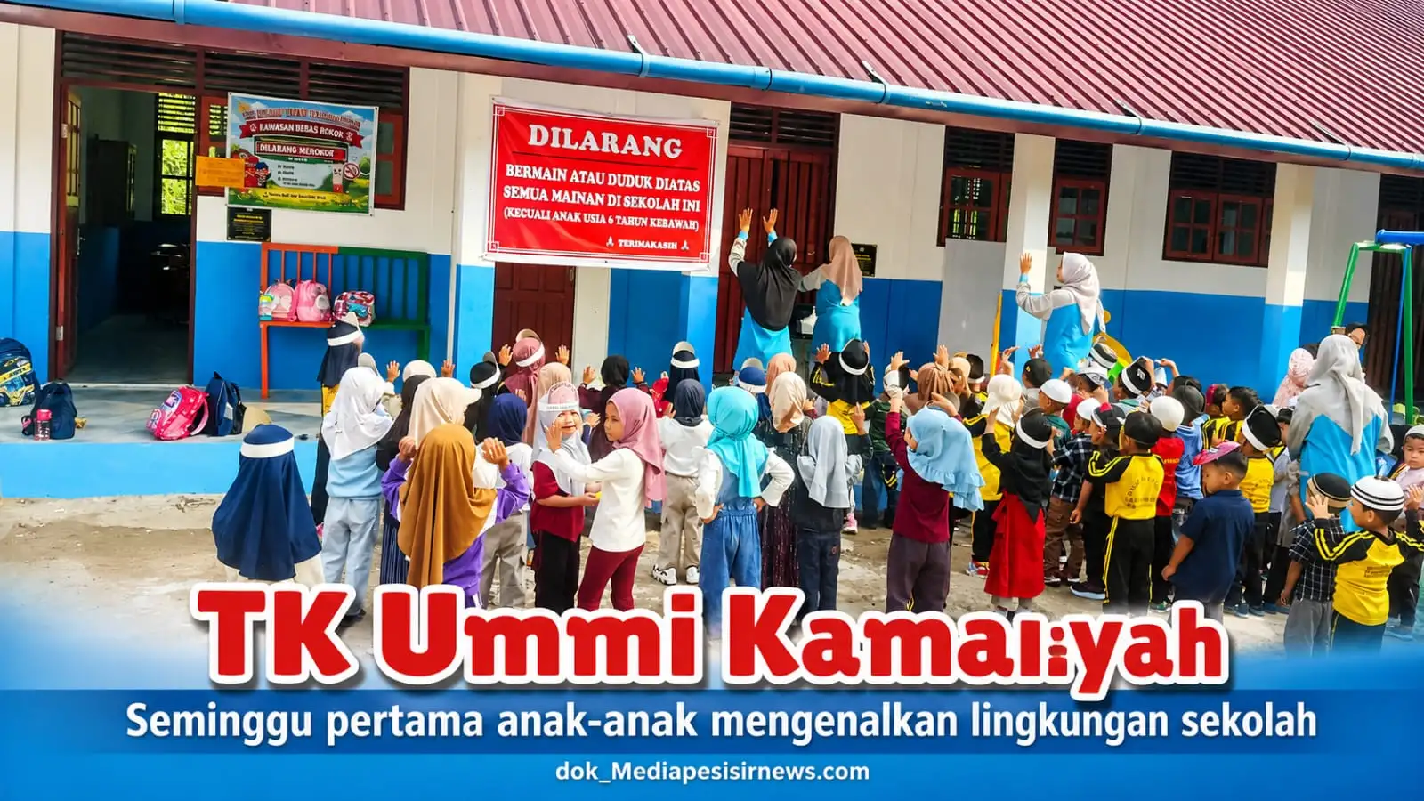 Minggu Pertama Masuk Sekolah, Anak-anak TK Islam Ummi Kamaliyah Diajak Senam Bersama dan Belajar Mandiri