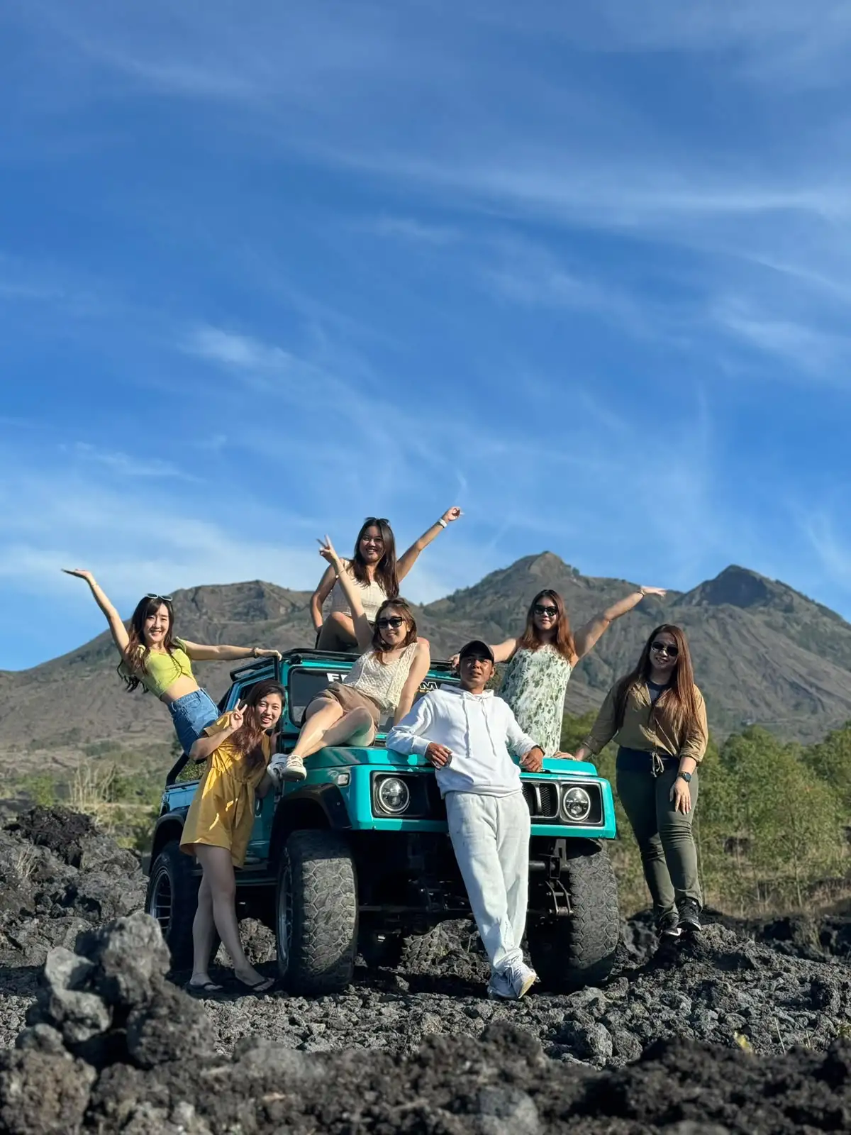 Mount Batur Day Jeep Tour – Black Lava & Black Sand