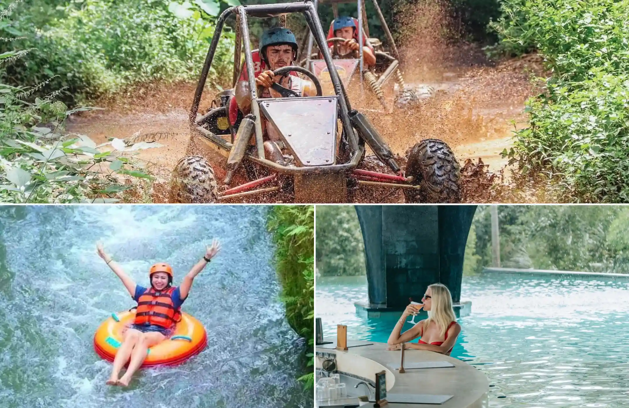 UTV Jungle Buggy + River Tubing + Infinity Pool