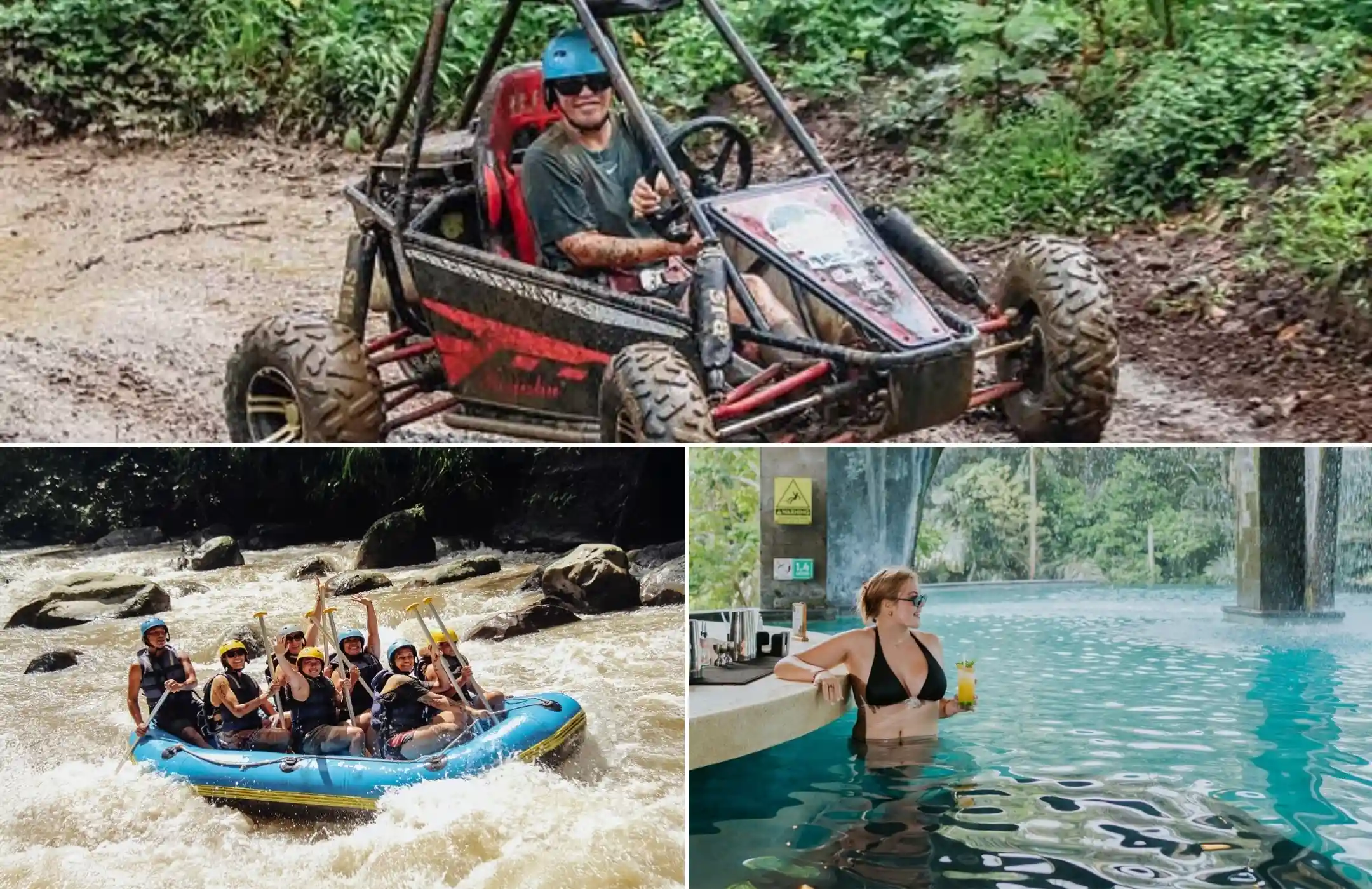 UTV Jungle Buggy + Rafting + Infinity Pool