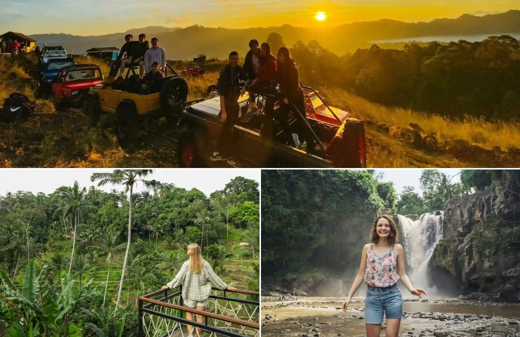 Sunrise Jeep Tour + Rice Terrace + Waterfall