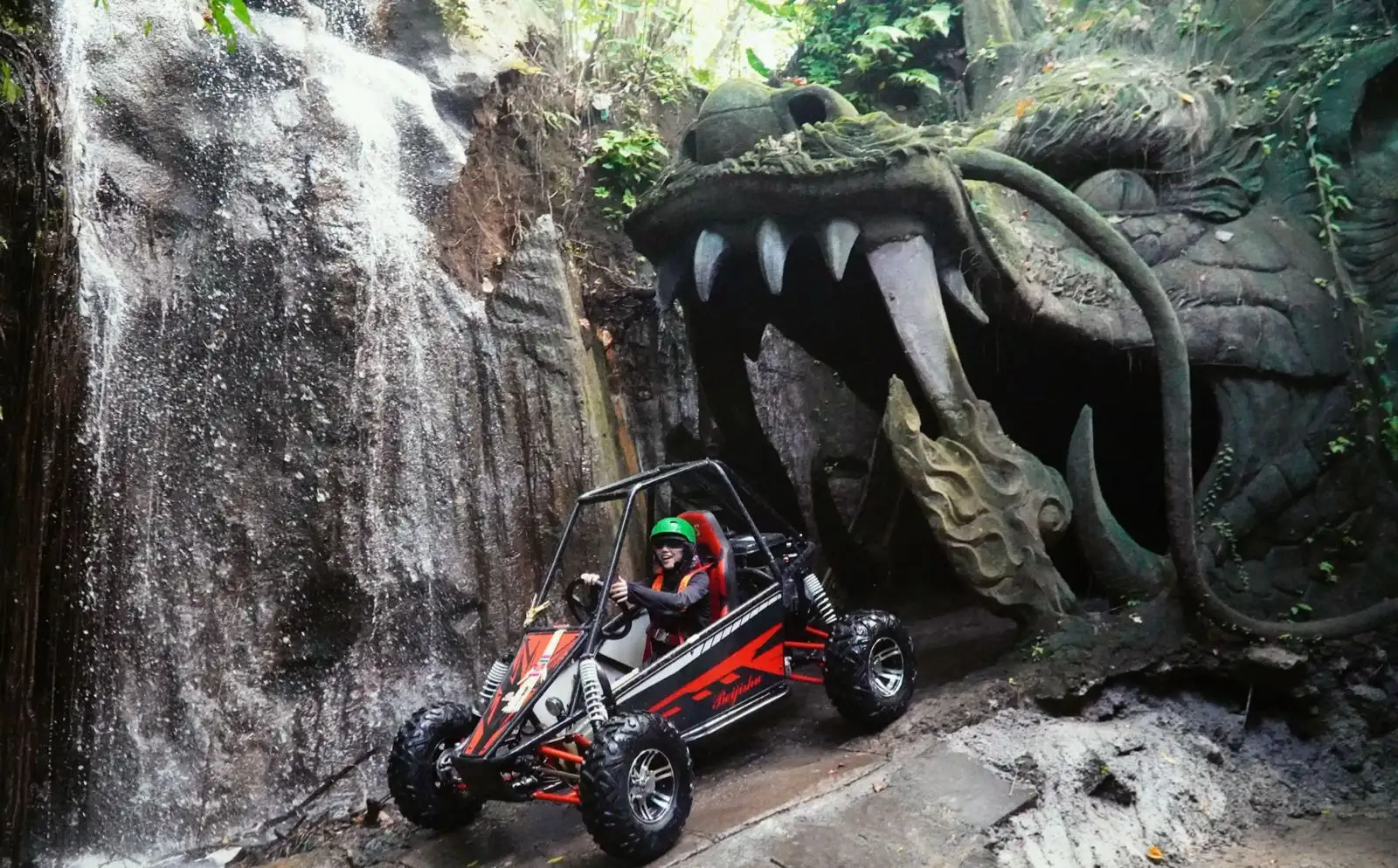 UTV Ubud Through Waterfall and Tunnel