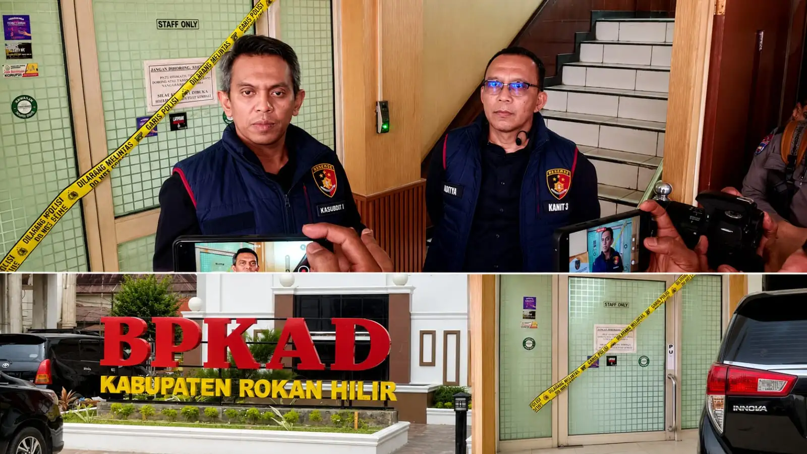 Ditreskrimsus Polda Riau Geledah BPKAD Rohil, Sita 20 Dokumen Terkait Dugaan Korupsi Jembatan Air Hitam