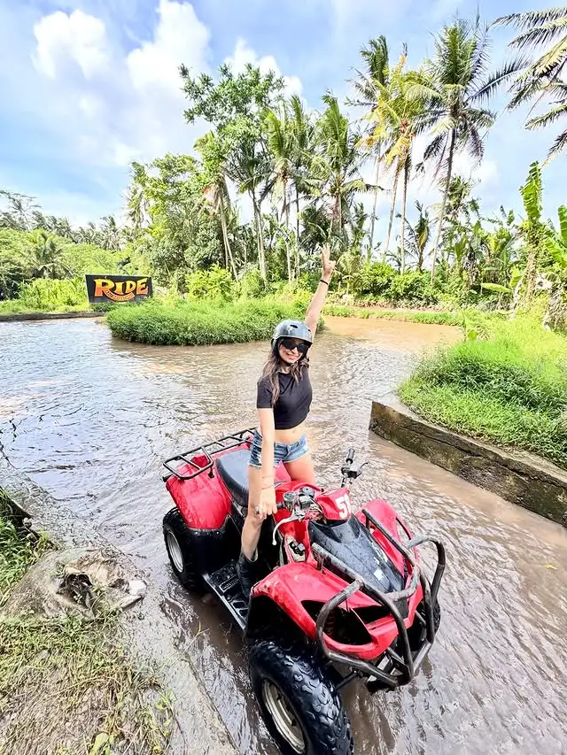 ATV Quad Bike, Zip Line and Cave River Tubing Adventure