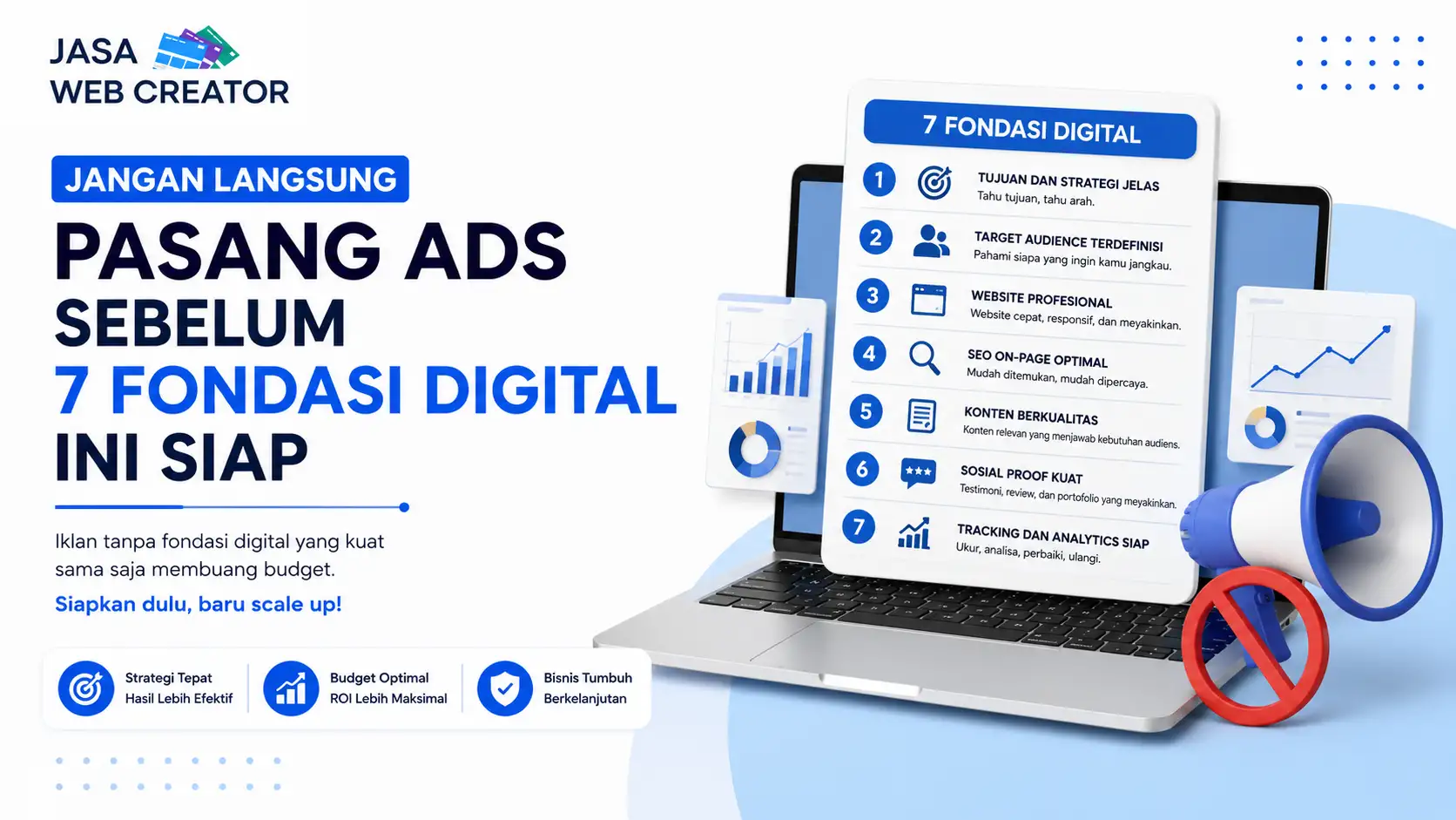 Jangan Langsung Pasang Ads Sebelum 7 Fondasi Digital Ini Siap