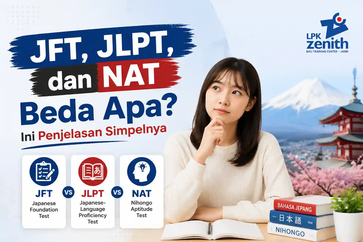 JFT, JLPT, dan NAT Beda Apa? Ini Penjelasan Simpelnya