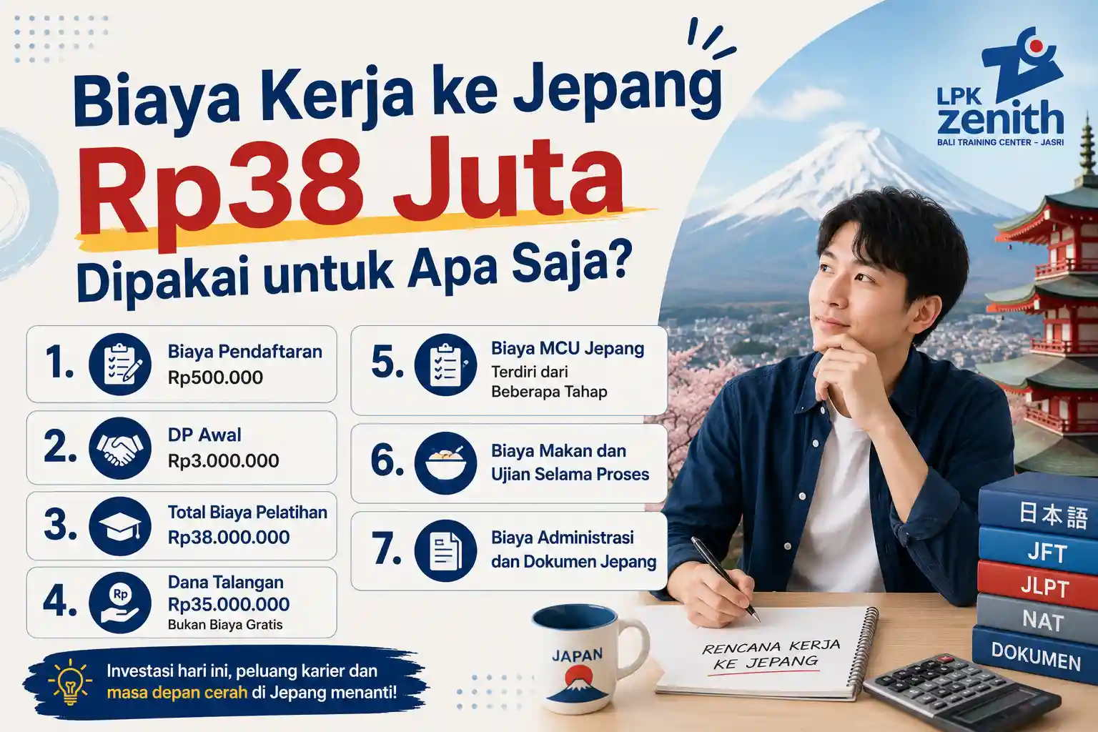 Biaya Kerja ke Jepang Rp38 Juta Dipakai untuk Apa Saja?